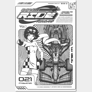 F1 Y2K Anime Posters and Art
